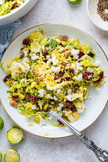 You are currently viewing Shaved Brussels Sprout Salad