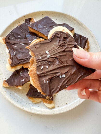 You are currently viewing Chocolate Peanut Butter Banana Bark