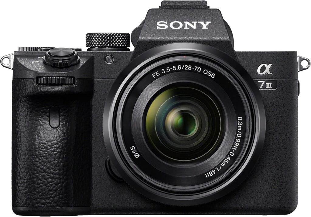 Sony a7 III (ILCEM3K/B) Full-frame Mirrorless Interchangeable-Lens Camera with 28-70mm Lens with 3-Inch LCD, Black